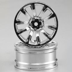 KILLERBODY WHEEL 3MM OFFSET CHROME 10-SPOKE 1/10 TC (4)