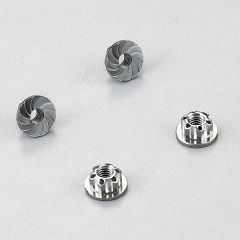 KILLERBODY ALUMINIUM WHEELS NUTS GREY 4MM (4PC)