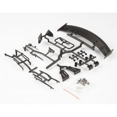 KILLERBODY 1/10 TC BASIC PLAST IC PARTS (CARBON FIBER FINISH)