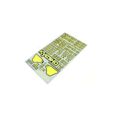 KYOSHO INFERNO MP10 - YELLOW DECAL SHEET - IFD411KY