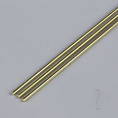 2mm 1m Round Brass Rod (3 per Item)