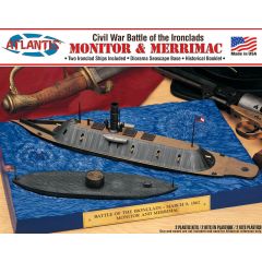 Atlantis Monitor and Merrimac Battle of Ironclads AMCL77257