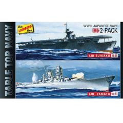 Plastic Kit Lindberg 1:1200 Scale Tabletop Navy 2-Pack   IJN Zukaka & IJN Yamato LN424