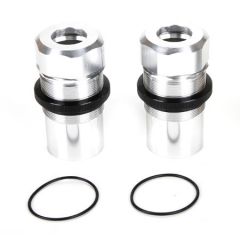 Fr/Rr Shock Body Cap Aluminium Silver(2): MTXL