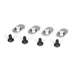 5ive-T/Mini WRC Engine Mount Inserts & Screws  20T (4)