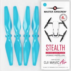 5.3x3.3 DJI Mavic Air STEALTH Upgrade Propeller Set 4x Blue