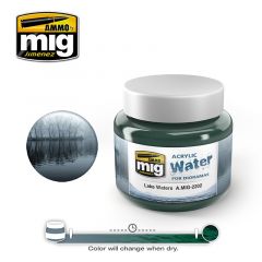 AMMO LAKE WATERS ACRYLIC GEL 250ML MIG2202 