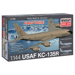 Plastic Kit Minicraft 1:144 Scale KC-135R USAF w/2 marking opti Min14708