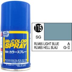  Mr Color Spray 100ml Light Blue RLM65 Satin Gloss # 115
