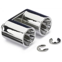 Muffler Set Twin Top for Body chrome