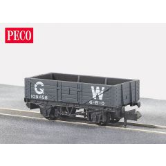 Peco NR-40W 5 Plank Mineral Wagon GW Dark Grey
