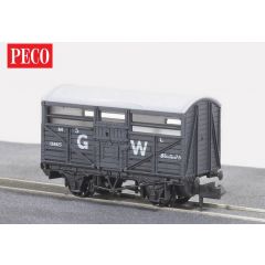 Peco NR-45W 10ft Cattle Truck GW Dark Grey