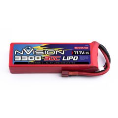 NVision NVISION LIPO 3S-11.1V-3300-30C (135.5x42.6x20.5/266g) - DEANS