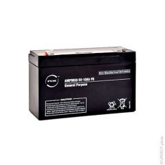 NX Sealed lead acid battery 6V 10Ah F6.35