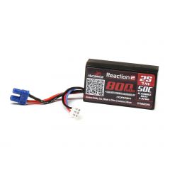 7.4V 800mAh 2S 50C Hardcase LiPo Battery  EC2