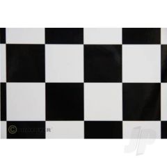 2m Oracover Fun-5 Large 52mm Chequered White/Black