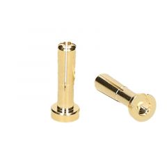 Orion GOLD PLUG 4MM MALE (2) LOW PROFILE