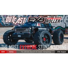 ARRMA 1/5 OUTCAST 4WD EXtreme Bash Roller Stunt Truck-Black