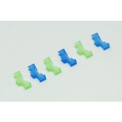 Ripmax Safety Lead Lock (Pk6) - Green and Blue