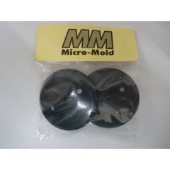 Micro Mold Vintage Profile Racing Wheels Black (2.5 Inch Hub Dia) 