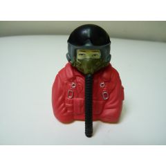 1:7  bust Jet pilots  Fully Painted In Red Suit With Mask Hose