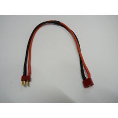 T plug / Deans male & female extension wire cable 14AWG 30cm