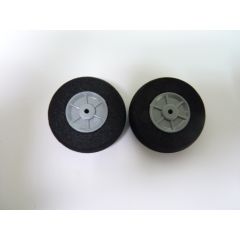  Foam Wheels with plastic hub 35x12 Pair