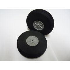  Foam Treaded Wheels with plastic hub 90x24 Pair