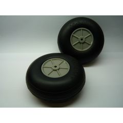 Light Weight Treaded Wheel 3 Inch 76mm Pair