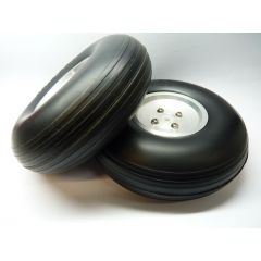 Light Weight Treaded PU Wheel w/Al hub 108g 4.5 Inch 114mm Pair