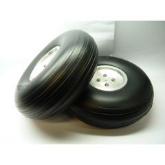 Light Weight Treaded PU Wheel w/Al hub 121g 5 Inch 127mm Pair