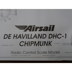 Airsail De Havilland DHC-1 Chipmunk Spare Plans