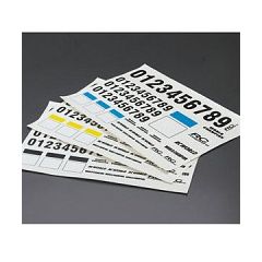 MATRIXLINE NUMBER DECAL SHEET - BLACK