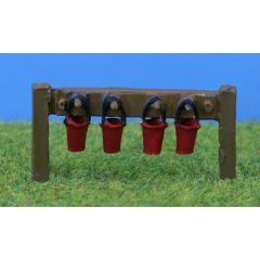 PDZ32 PD Marsh OO Gauge Firebuckets on Stand (2 Sets)