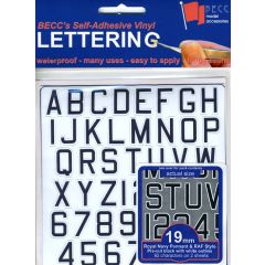 BECC Pennant Lettering RN & RAF 19mm