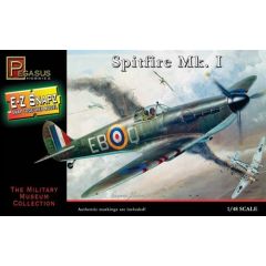 Plastic Kit Pegasus Hobbies 1:48 Scale Spitfire Mk I Ez Snapz Kit PKPG8410