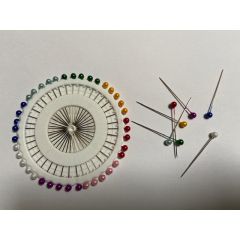 Plastic Headed Modeling Pins Assorted Colours 40 Pins Per Reel