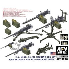 M2HB .50 Cal Gun Set w/ M3 Tripod & M63 AA Mount 1:35