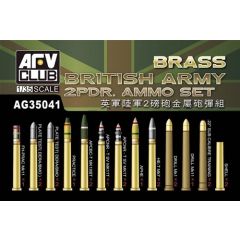 British Army 2-pdr Brass Ammo Set 1:35