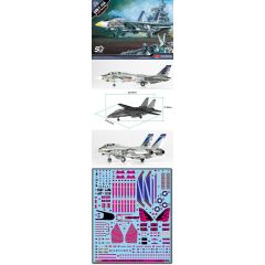 USN F-14A VF-143 Pukin Dogs 1:72