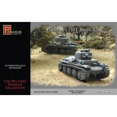 Pz38t German Tanks (2 per box) 1:72