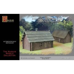 Russian Single-Storey Log House (2 pcs) 1:72