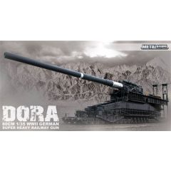 Dora 80cm WWII German Super Heavy Railway Gun 1:35