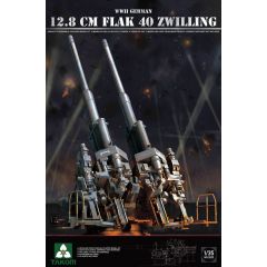 WWII German 12.8cm FlaK 40 Zwilling 1:35