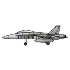 F/A-18D Hornet (qty 12) 1:700