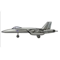 F/A-18E Super Hornet (qty 12) 1:700