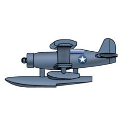 SOC-3 Seagull Scout Plane (qty 12) 1:700