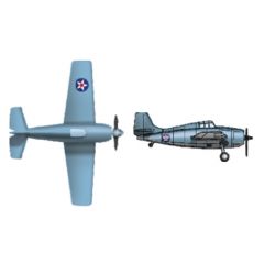 F4F-4 Wildcat for USS Hornet (qty 10) 1:350