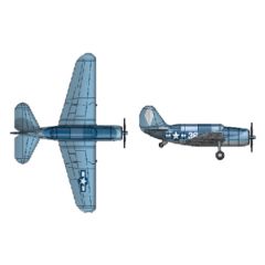 SB2C Helldiver for USS Essex (qty 6) 1:350