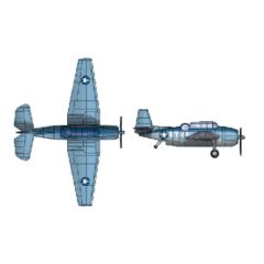 TBF/TBM Avenger for USS Essex (qty 6) 1:350